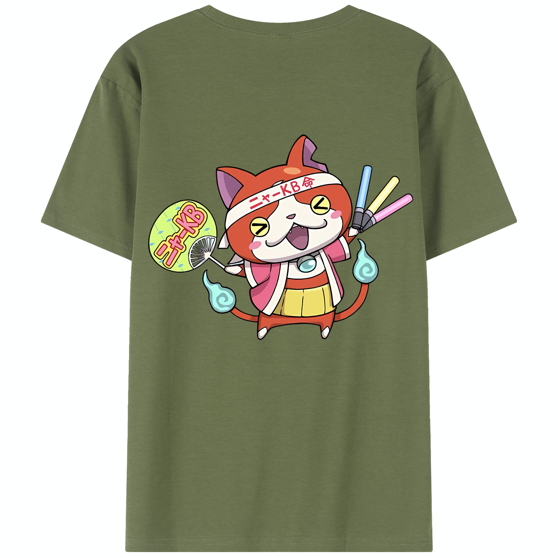 （画像用） 妖怪ウォッチ Yo-kai Watch 綿100％半袖Tシャツ（背面プリント）